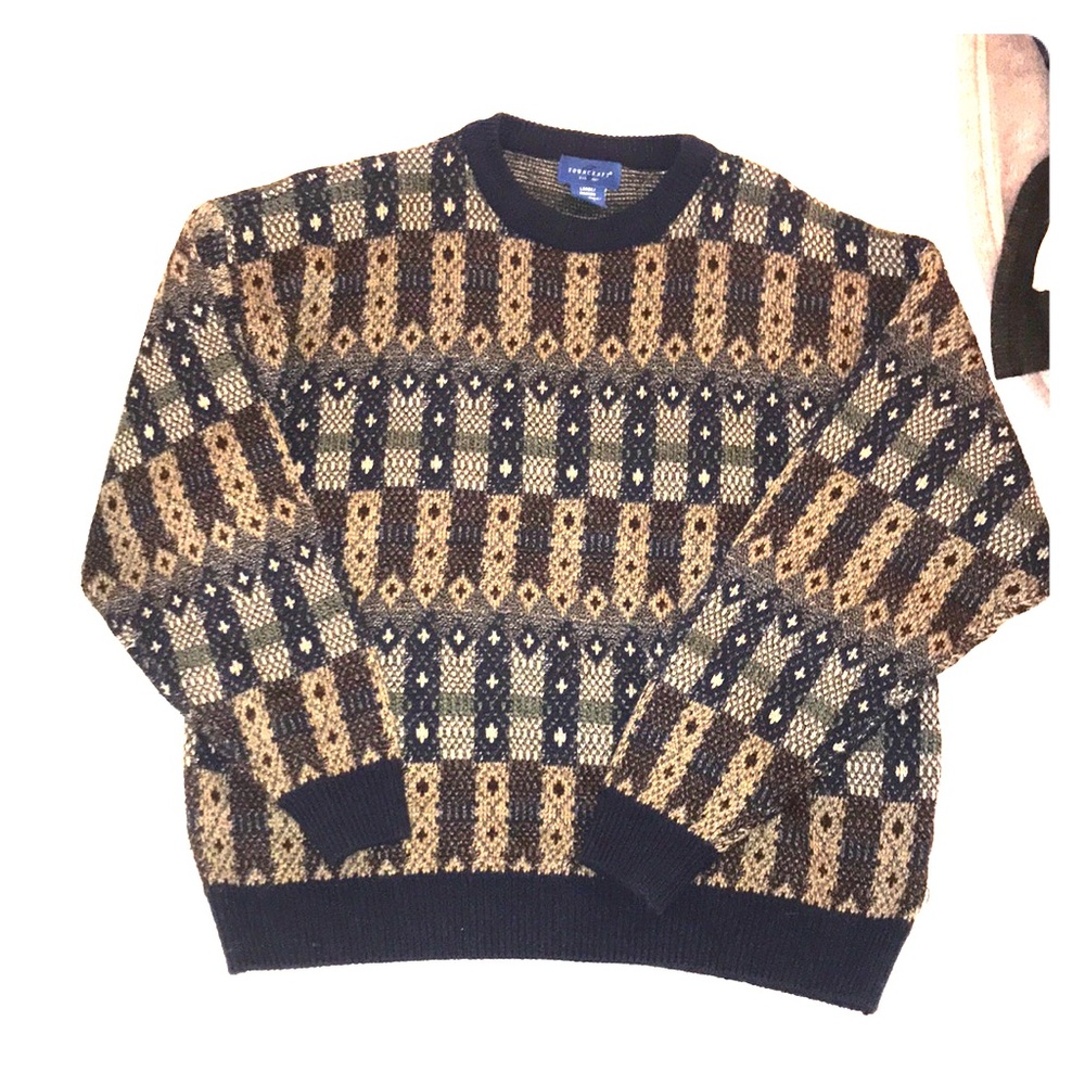Retro comfy oversized sweater